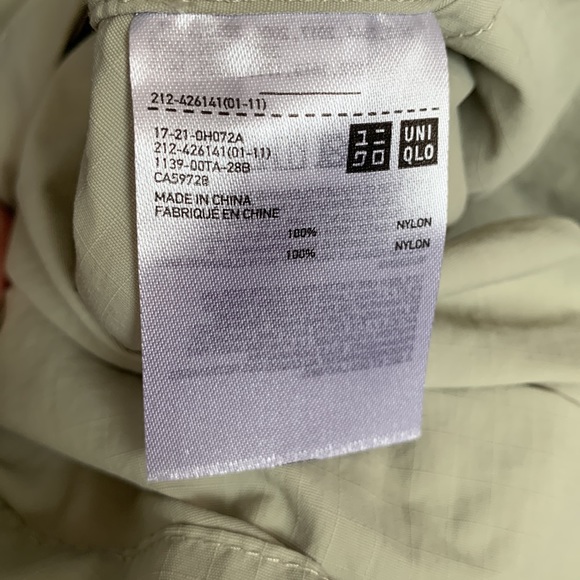 NWOT Uniqlo Stand Collar A (Light Green) Line Coat Size Small - Picture 7 of 9